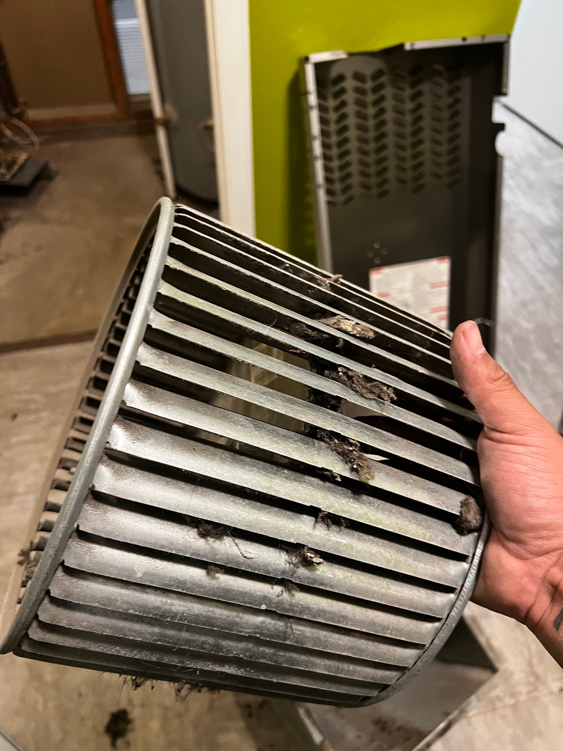 Expert Blower Wheel Cleaning in Action